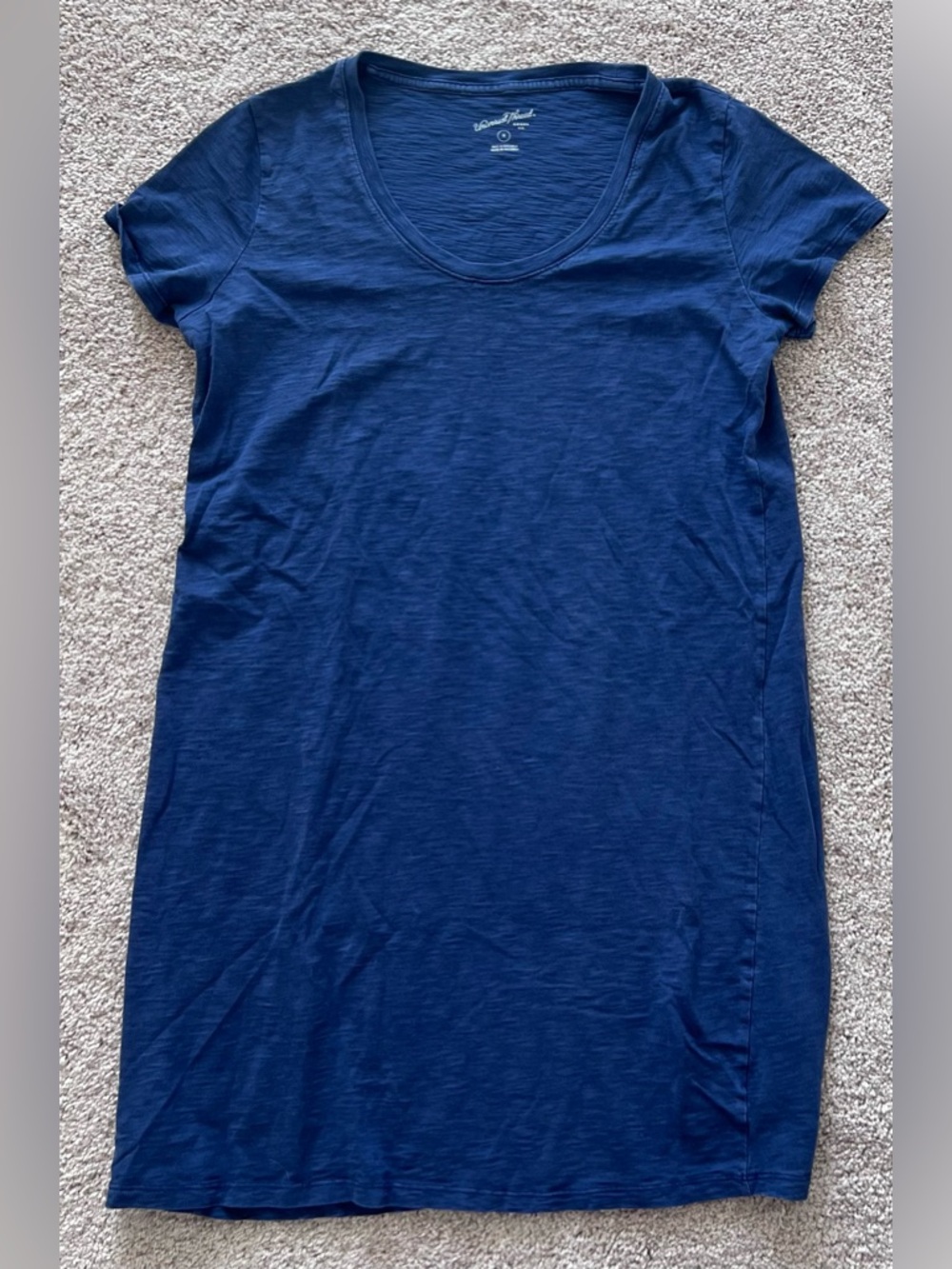 Universal Thread Navy Blue Scoop Neck T-Shirt Dress